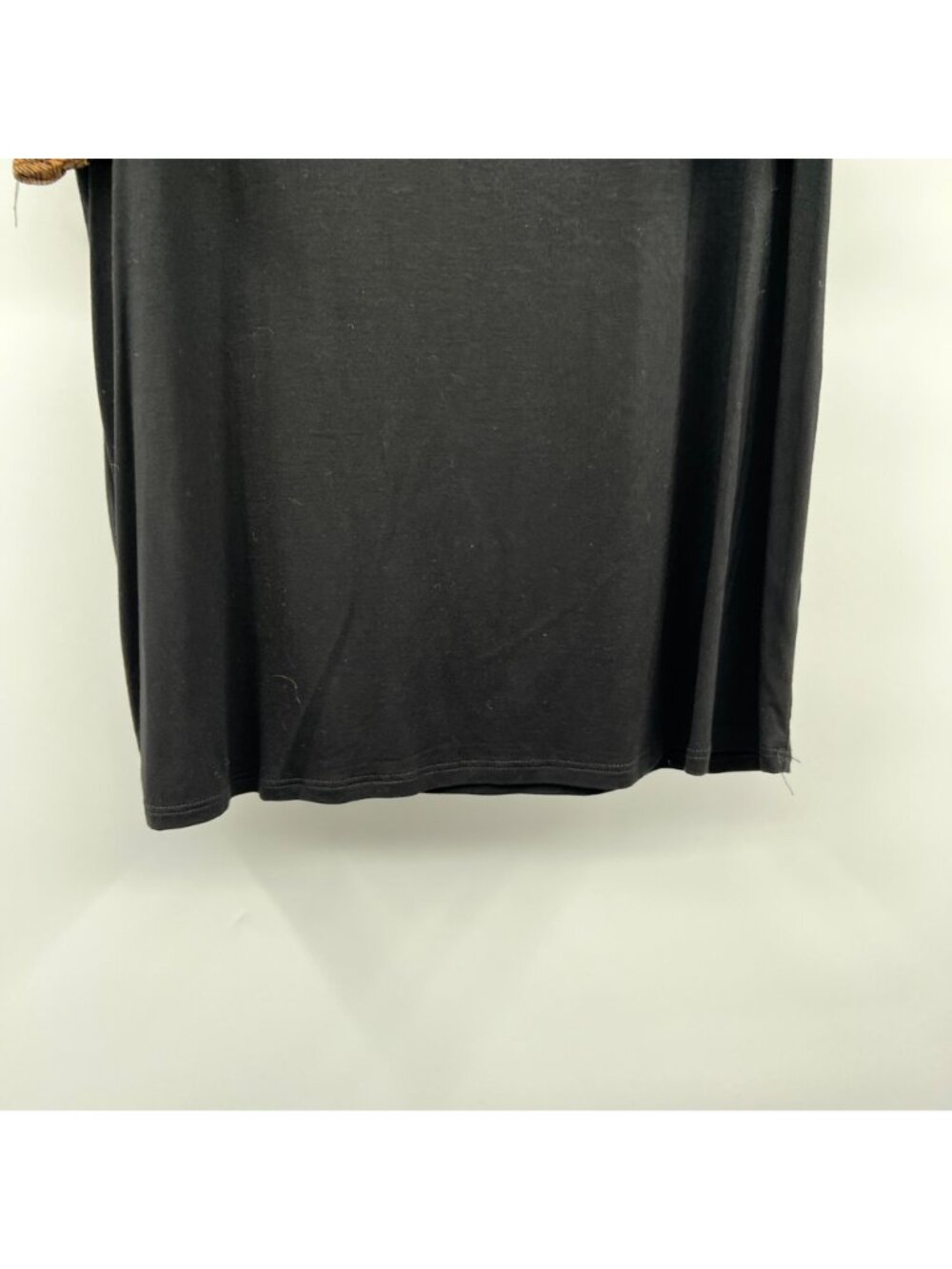 Beacon Apparel Womens Top Short Petal Sleeve Black/Multi Size Large - Picture 3 of 9